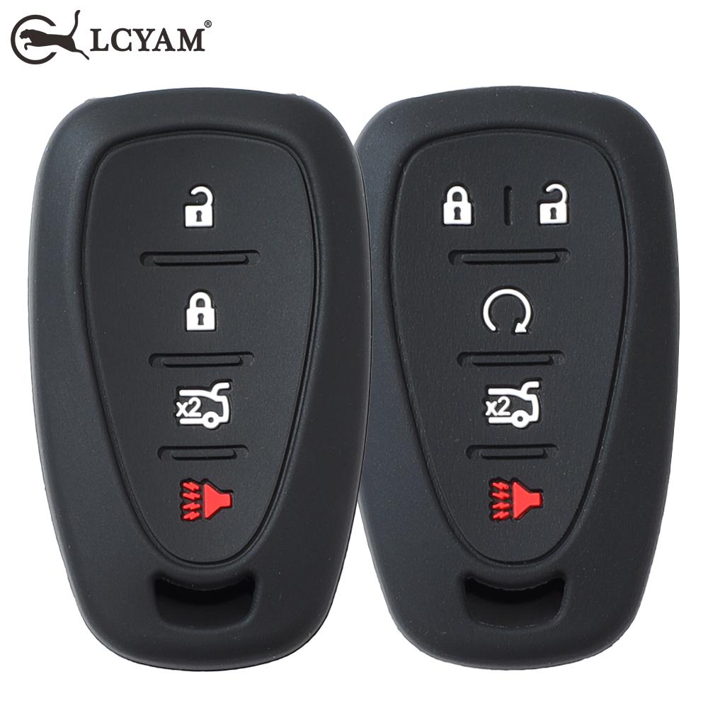 Car Key Cover Case Fits For Chevy Traverse Cruze Chevrolet Equinox Malibu 4/5 Button Silverado