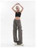 Trendy Unisex Multi-Pocket Street Overalls: Retro Loose-Fit Hip-Hop Pants