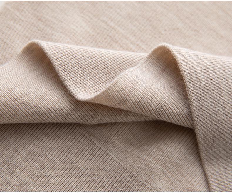Women's 100% Wool V-Neck Slim Fit Sweater