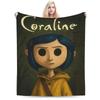 Coralines Flannel Blankets Winter  Warm Bedding Throws for Girls Boys Living Room Funny Bedspread Sofa Bed Cover