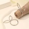 Pack of 6 Cute Napkin Rings Easters Ear Shape Napkin Holder Metal Napkin Jewelry Sophisticated Platings Accessorys
