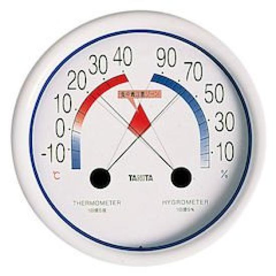 

Стиль Tanita с зоной предупреждения о пищевом отравлении 005817001 № 5488 Термогигрометр белый