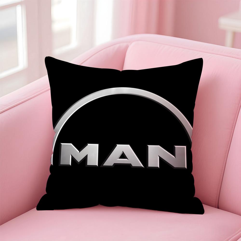 Cool MANM Truck BBus AG Cushion Cover Pillowcase Short Plush Invisible zipper Room Sofa Cushion Cover