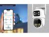 ICSee PTZ Dual-Lens 3MP HD Wireless Surveillance Camera with Dual-Screen