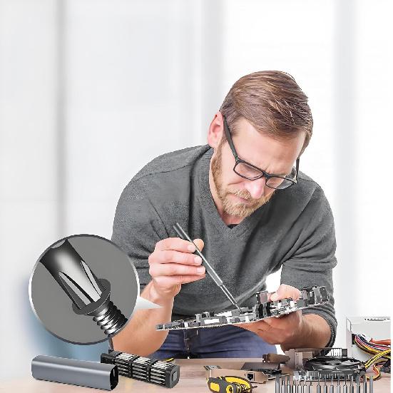 

46-in-1 Magnetic Precision Screwdriver Set with Metal Case - Professional Repair Tool Kit for Electronics, Eyeglasses, Watches, Phones, Laptops, DIY