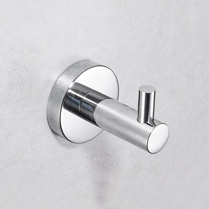 Black 304 Stainless Steel No-Drill Coat & Hat Hook for Bathroom or Entrance