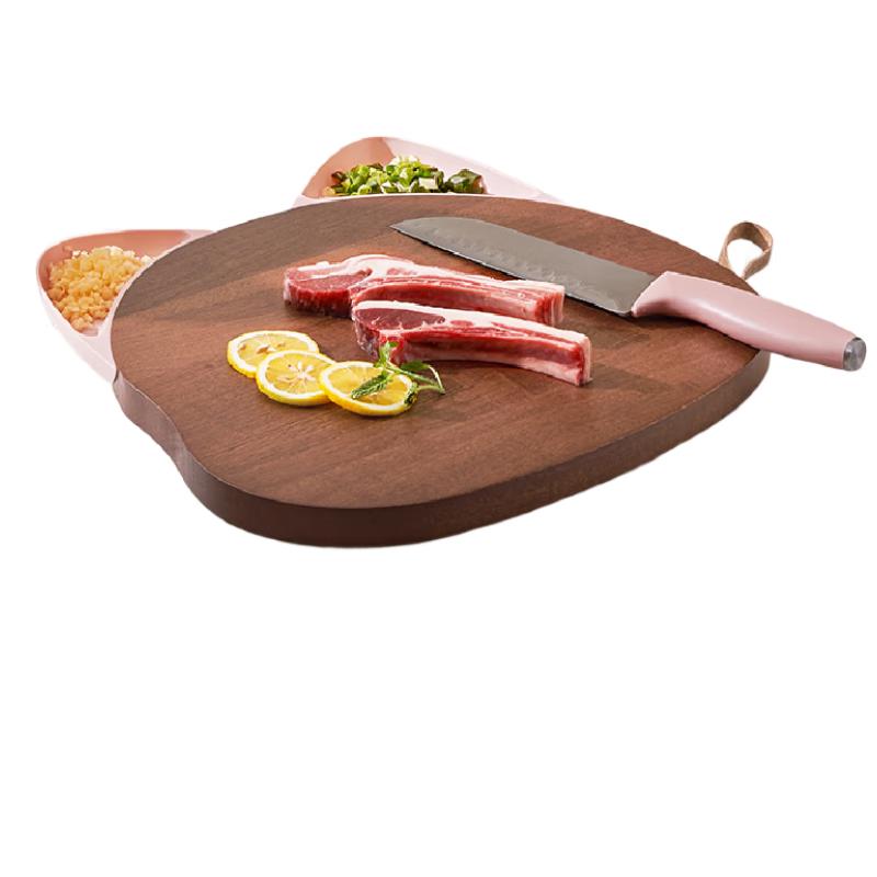 Lanmi Lazy Cat Wutan Wood Pro Cutting Board