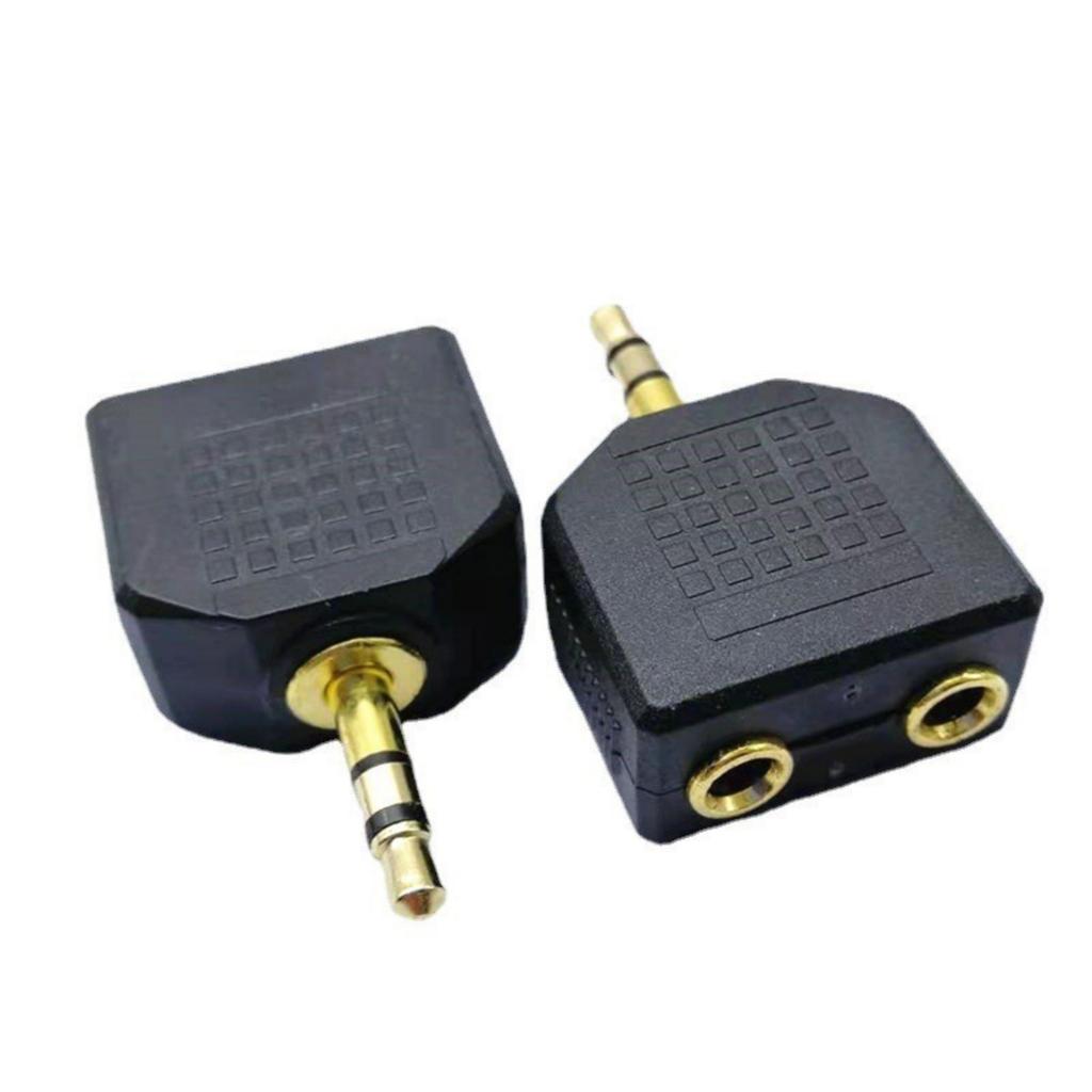 3.5mm Male to Dual Female Audio Splitter with Gold Plated Connectors for High Fidelity Sound Sharing