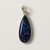 AA++ Certified 16 Ct Natural Black Opal 925 Silver Pendant Jewelry For You