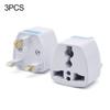 3PCS Universal For Travel Adapter Conversion Plug 3 Pin Plug Electrical Socket Power Socket