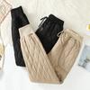 Light Down Warm Silk Cotton Pants Loose Large Size Fashion Casual Harlem Clip Cotton Pants Female Winter