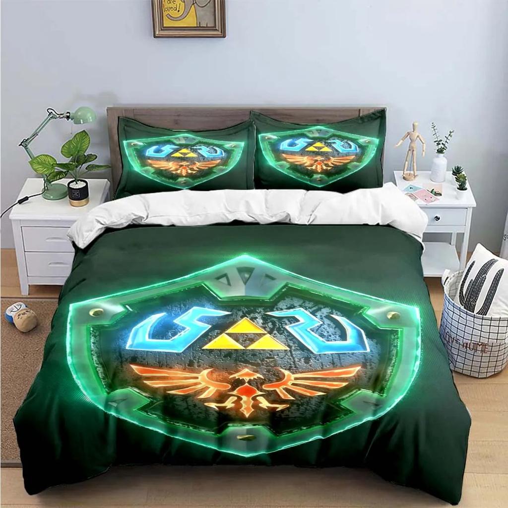 Exquisite Game Z-Zelda Printed Bedding Sets Exquisite Set Duvet Cover Bed Comforter Set Bedding Set Luxury Gift Home Textiles