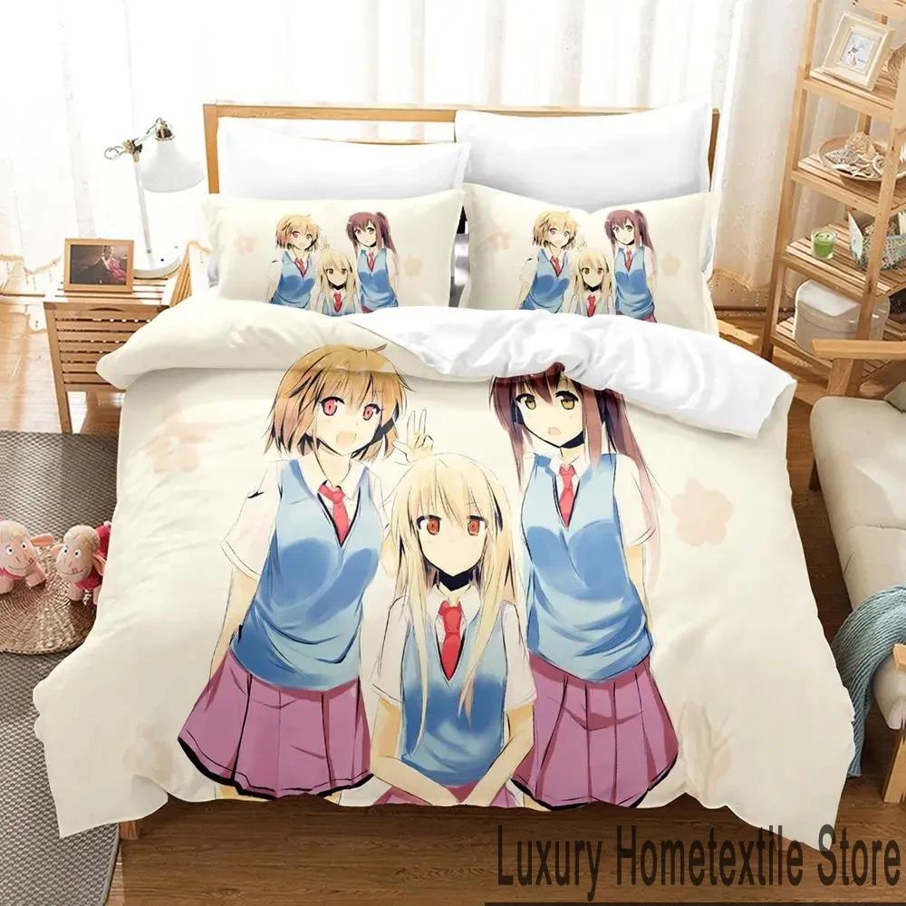 Anime The Pet Girl of Sakurasou Mashiro Shiina Bedding Set Boys Girls Twin Queen King Size Duvet Cover Pillowcase Bed boys Adult