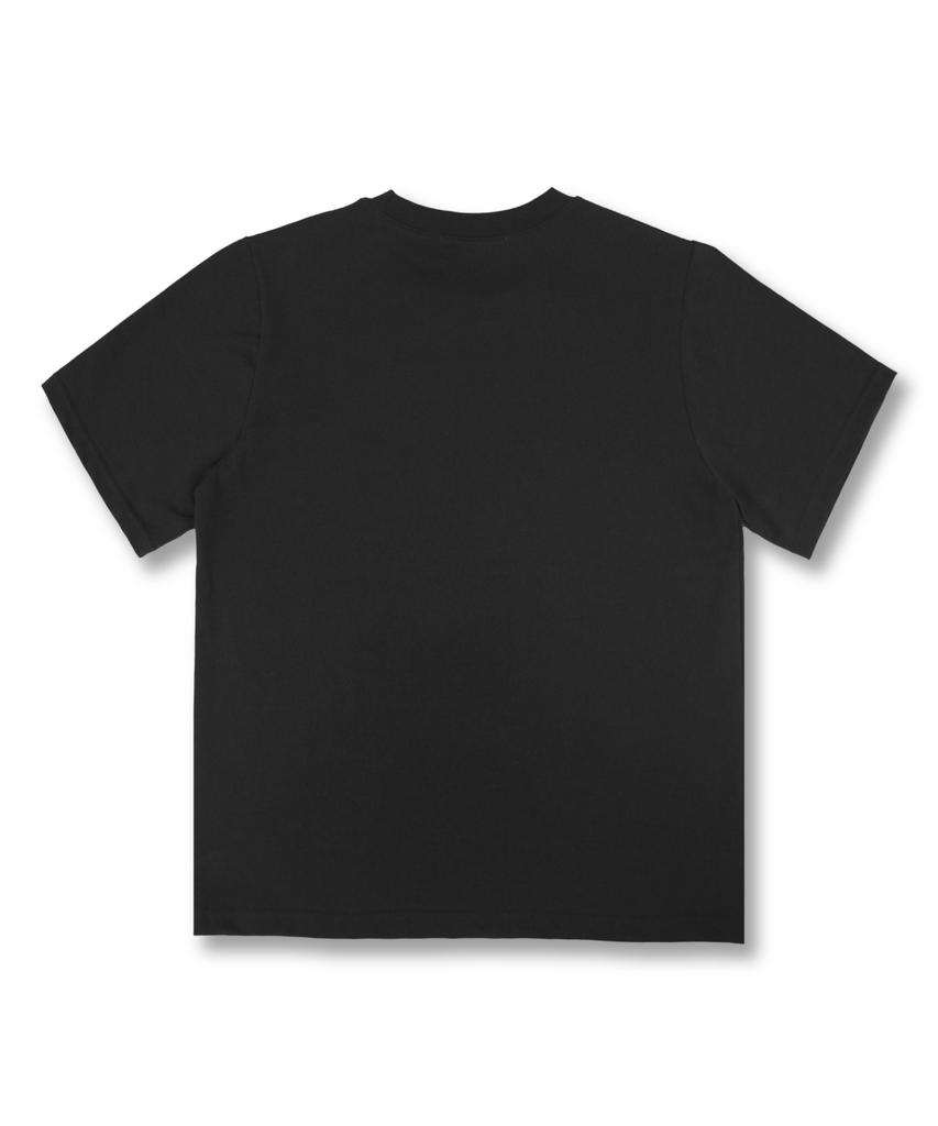Damiswi Vintage Crack Cross Graphic T-Shirt_Black