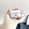 Case For Airpods Pro 2 4 1 Pro2 3 Pro3 Clear Earphone Cases Cover Cartoon Lines Messy Puppy