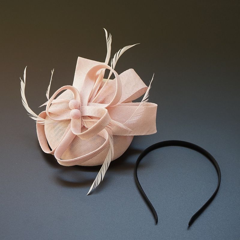 Horse Racing Federation Hepburn European and American Court Lady Retro Hat Headpiece Women's Dress Cheongsam Accessories Photo Hair Accessory Spring