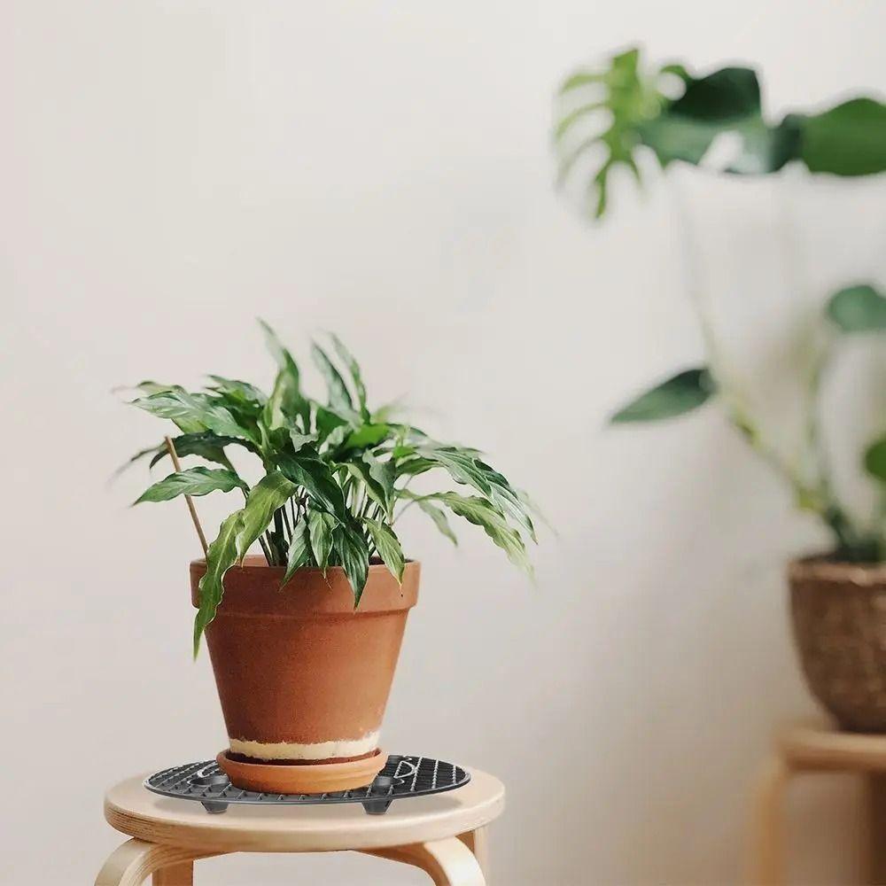 Plastic Flower Pot Tray Durable Plant tray Heavy Duty Plant Stands Plant Level Pot Elevator  Patio