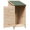 Garden Shed Natural 59 x 56 x 113.5 cm Solid Spruce Wood