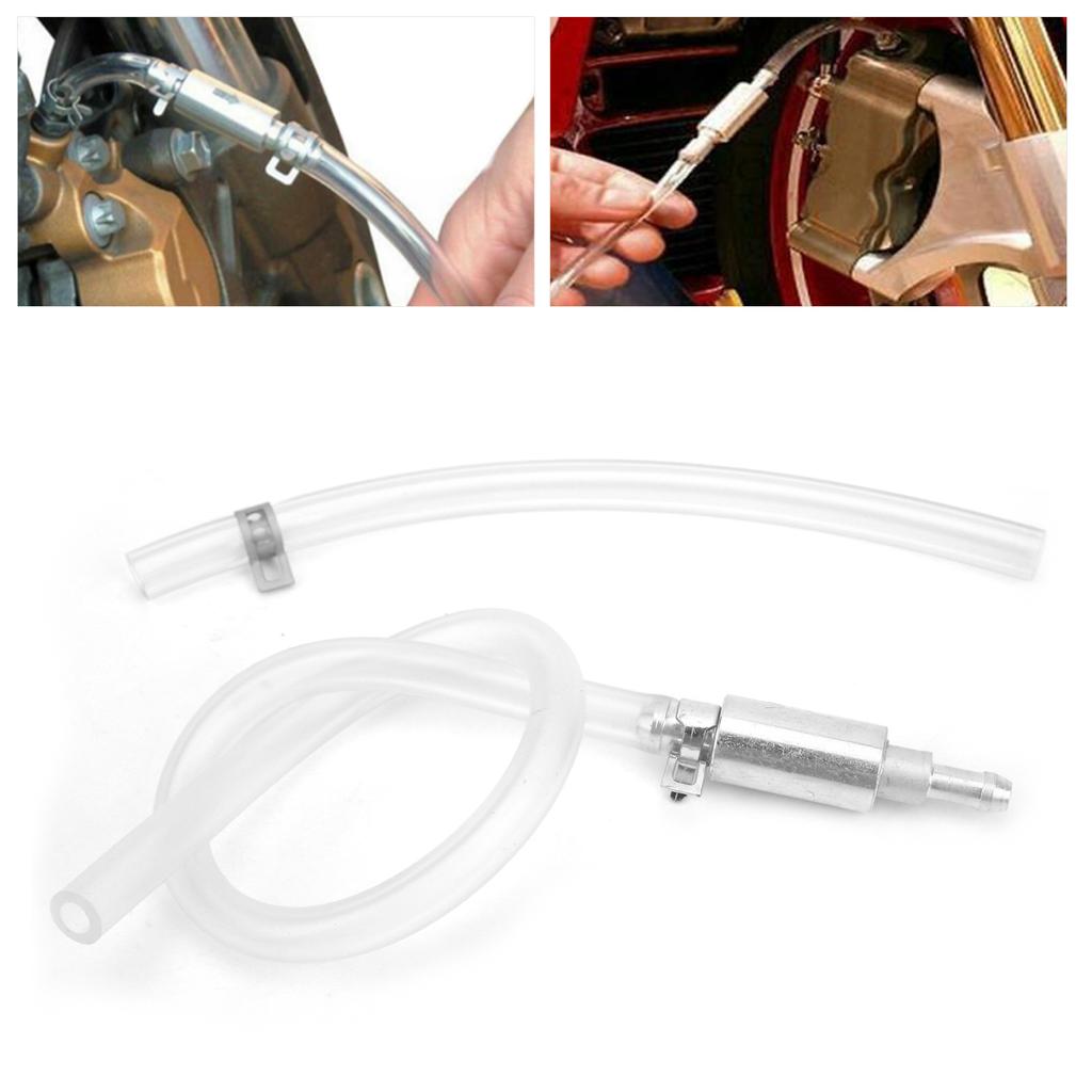 2PCS Brake Bleeder Hose 5mm ID 8mm OD Aluminum Bleed Tool Kit Motorbike Accessories