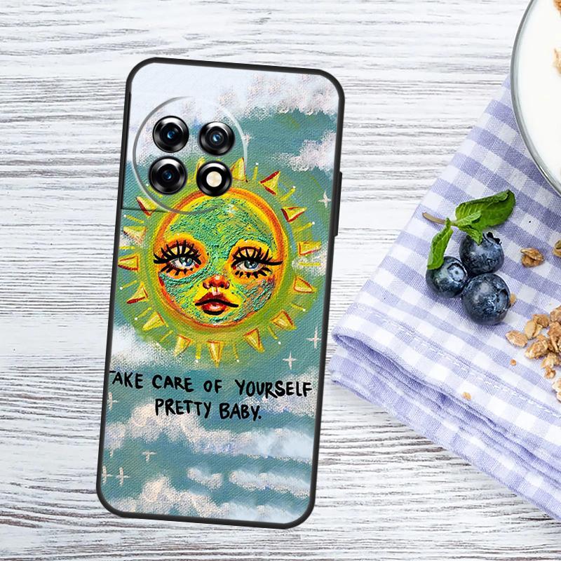 Indie Kids Aesthetic Hippie Acid Trip Case For OnePlus Nord CE 5 3 4 Lite N20 N30 OnePlus 10T 13T 13R 12R 15R 11 12 13 15 Cover