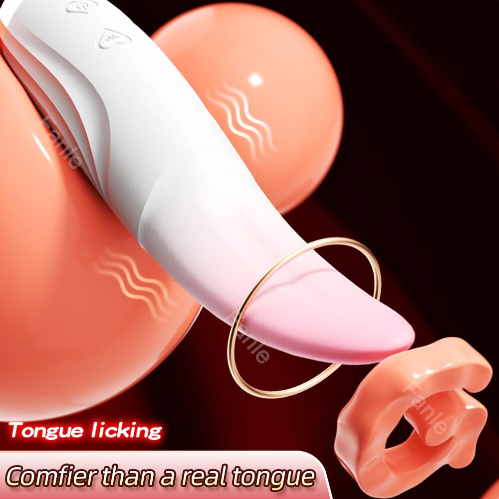 Nipple Vagina Tongue Licking Vibrator Massager Masturbation for Women Sex Toys Penetration Clitoris Stimulator Adult Supplies