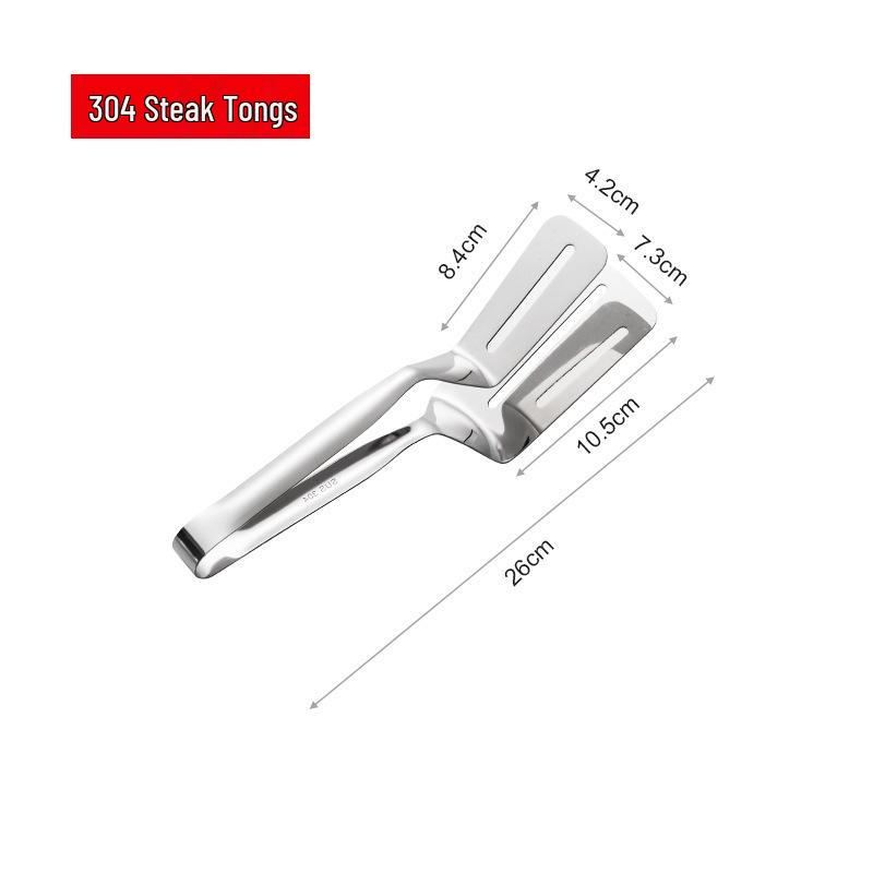 

Многофункциональные щипцы и лопатка из нержавеющей стали для стейков, барбекю, блинов и рыбы
