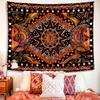VIKAMA Bohemian Ethnic Style Wall Tapestry Easy Installation Living Room Bedroom Yoga Room Meditation Room Wall Decoration