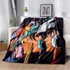 3D Retro Saint Seiya Anime Cartoon Blanket,Soft Throw Blanket for Home Bedroom Bed Sofa Picnic Travel Office Cover Blanket Kids