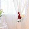 Weihnachts-Vorhang-Halteband Mit Magischem Klettverschluss Niedliche Gesichtslose Rudolf-Puppe Vorhang-Schnalle Für Haus Büro Fenster