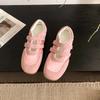 Retro word with moral training shoes women's spring and summer new niche design Velcro fashion versatile Mary Jane shoes