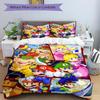 3pc Mario Luigi Bedding Set Guest Room Bedroom Decor Christmas Halloween Decor Birthday and Holiday Gifts- All Seasons 3pcs Quilt 093