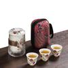 DZ JIA Portable Glass Teapot Tea Set