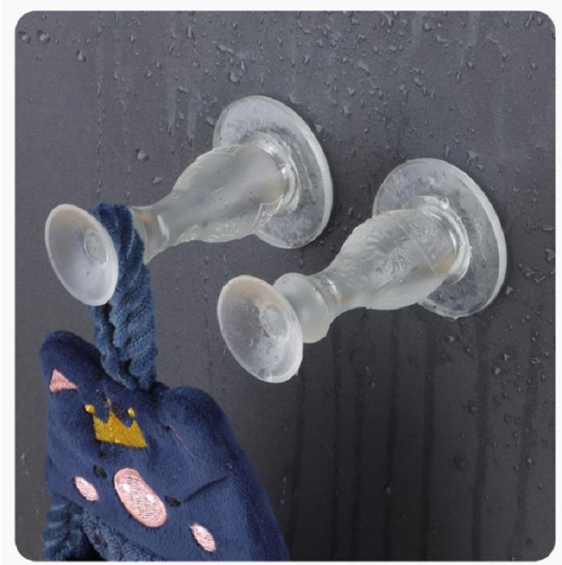 Transparenter Türstopper, Silikon-Fanghalter, Wandmontage, Türgriffstopper, Türstopper, Stumm, keine Spuren, Schwarz/Weiß