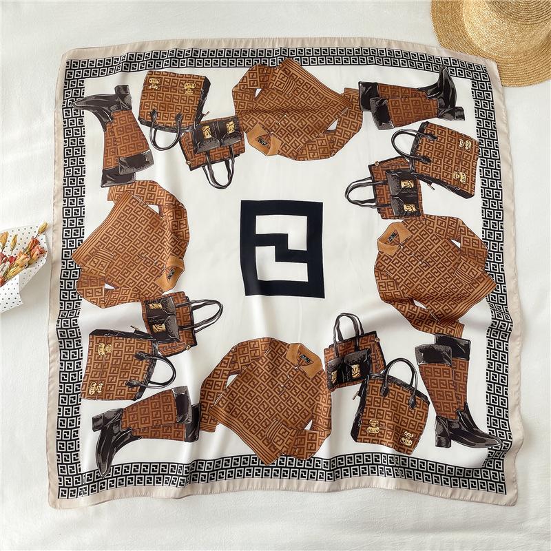 90cm Travel Sunscreen Versatile Large Square Scarf Shawl Headscarf Neck Protection Scarf Decoration For All Seasons