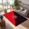 Brentford Football Print Crystal Velvet Rug, Comfortable Water Absorbent Non Slip Indoor Floor Carpet