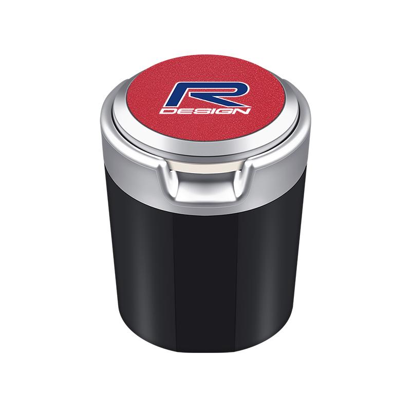 LED Auto Innen Aschenbecher Tragbare Müllbox Aufbewahrungsfass Für Volvo XC60 S60 V40 V50 V60 S80 S40 C30 AWD C70 S40 S60 S80 S90