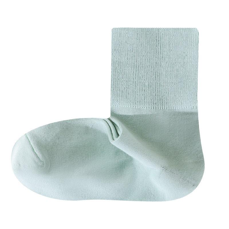 Spring and Summer Women's Socks: Pure Cotton Soft Mid-calf Socks, Breathable Mid-calf Socks, Solid-colored Sports Women's Socks