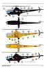 AMP Scale American Sikorsky Helicopter Plastic Model Kit AVP48001 1/48 HO3S-1