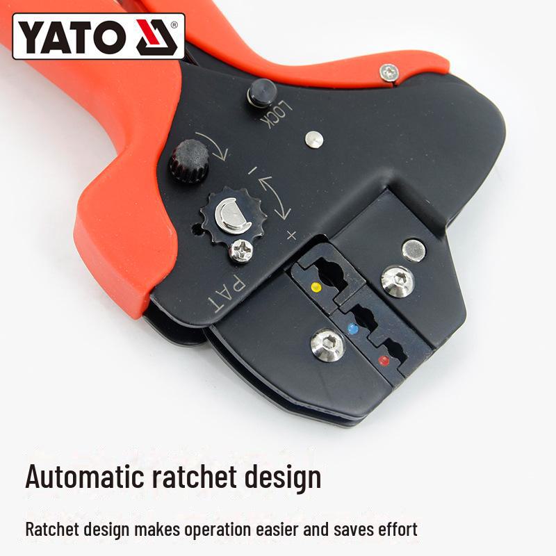 Yiertuo Ratchet Crimping Pliers for Electrical Terminals and Copper Connectors