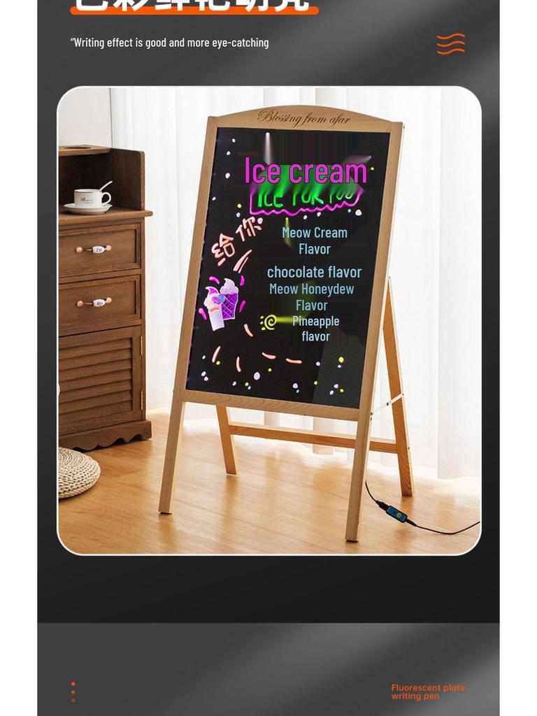 LED Fluorescent Chalk Marker Pen for Electronic Boards and Whiteboards, Water-based.