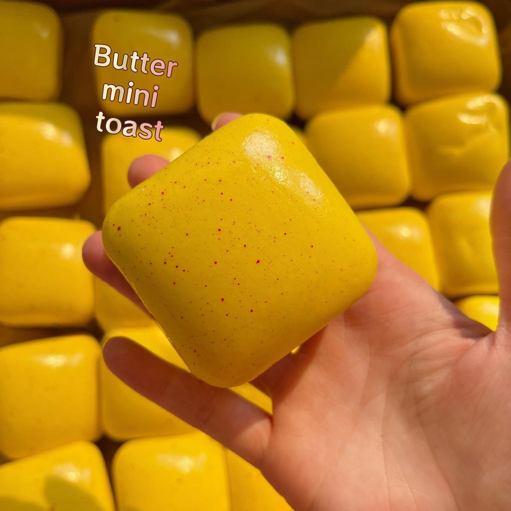 1 pièce Mini Toast Levée Lente Squishy Soulagement de l'Anxiété Jouets de Décompression Jouets Sensoriels Apaisants Jouets Fidget de Voyage Cadeaux de Noël
