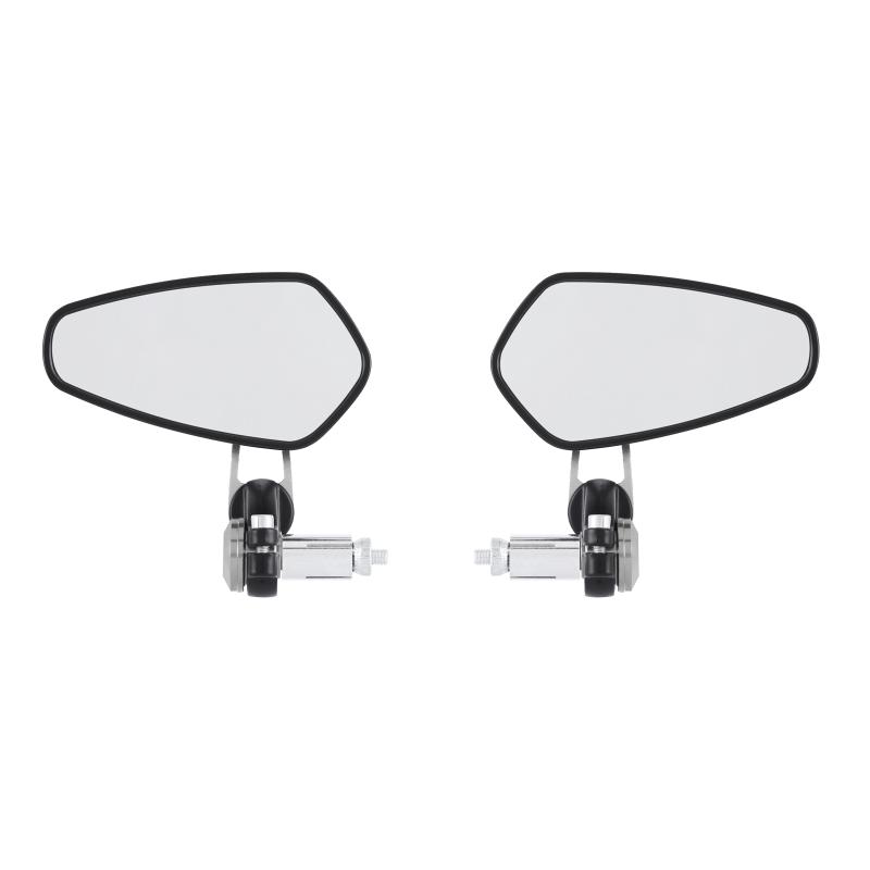 Left & Right Universal Motorcycle 7/8" 22mm Bar End Rearview Side Mirrors 2004-301 Red Black Gold Silver