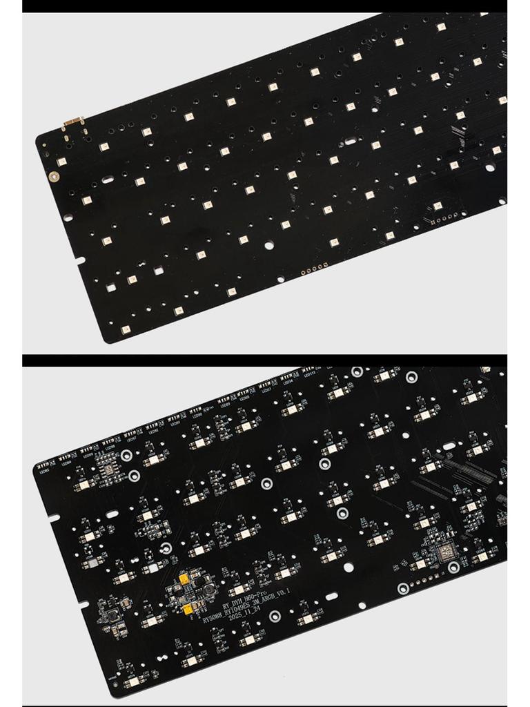 GH60 Magnetic Switch DIY Keyboard PCB with Underglow RGB and Custom Components