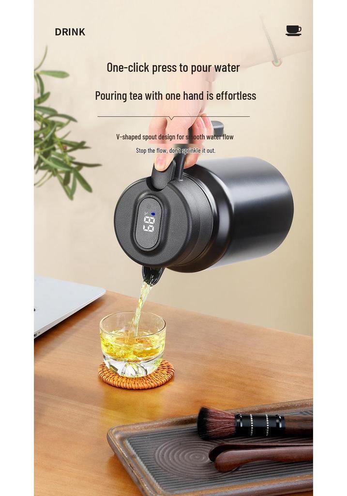 Large Capacity 304 Stainless Steel Insulated Tea Infuser Kettle for Home and Office
