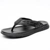 Cool Slippers Men Genuine Leather Fashion Flip Flop Summer Soft Shoes Men Shoes Outdoor Flat Shoes Men's Beach Cowhide Slippers
