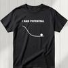I Had Potential T Shirt Project Hail Mary Vintage Washed Top For Everyday Wear Designer Clothes Fashion Unisex Versatile Soft