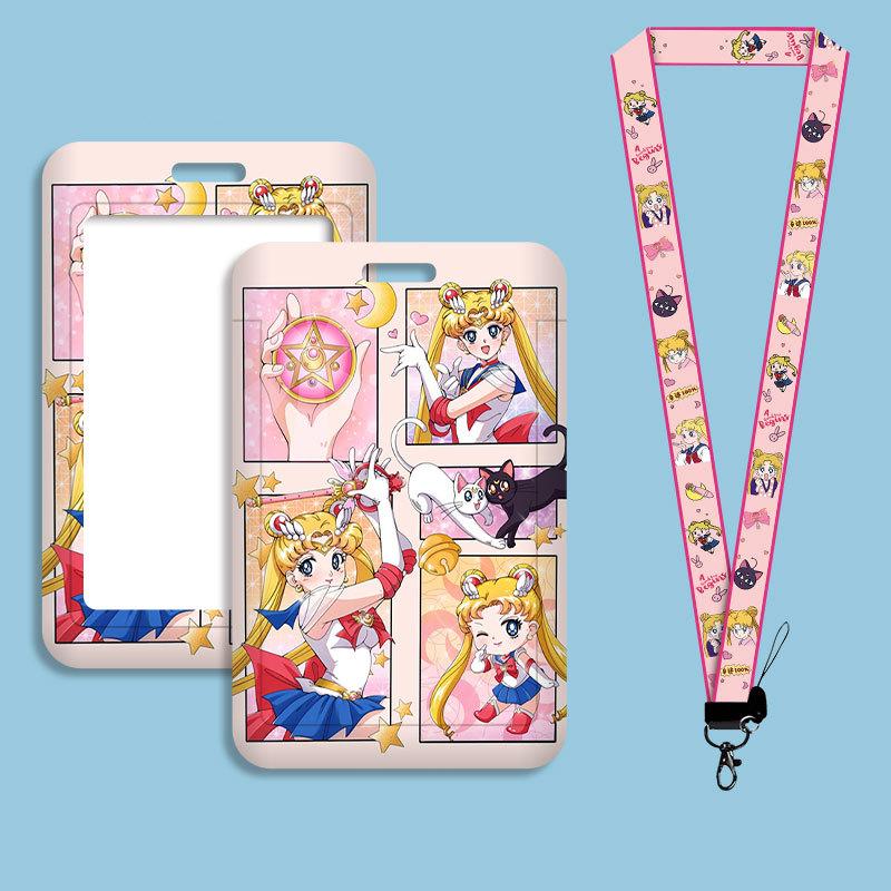 Anime Game Activity Character Cute Key Lanyard Neck With Lanyard Card Id Badge Keychain Keychain Keyring