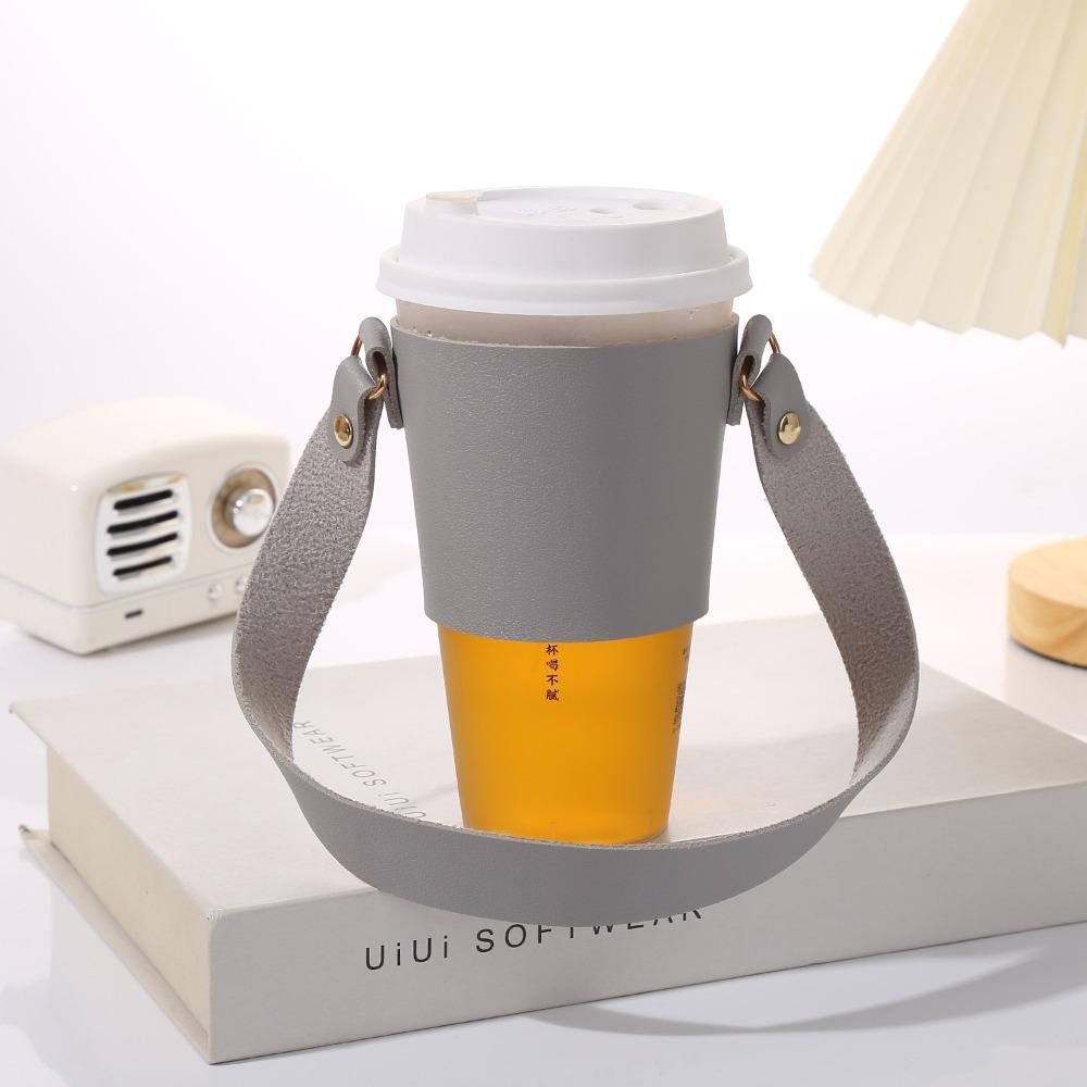 

PU Leather Water Bottle Holder Anti-scald Water Bottle Sleeve Cup Accessory Cup Holder Outdoor