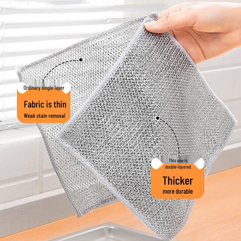Sodolike Double-Sided Kitchen Dishcloths, 10-Pack