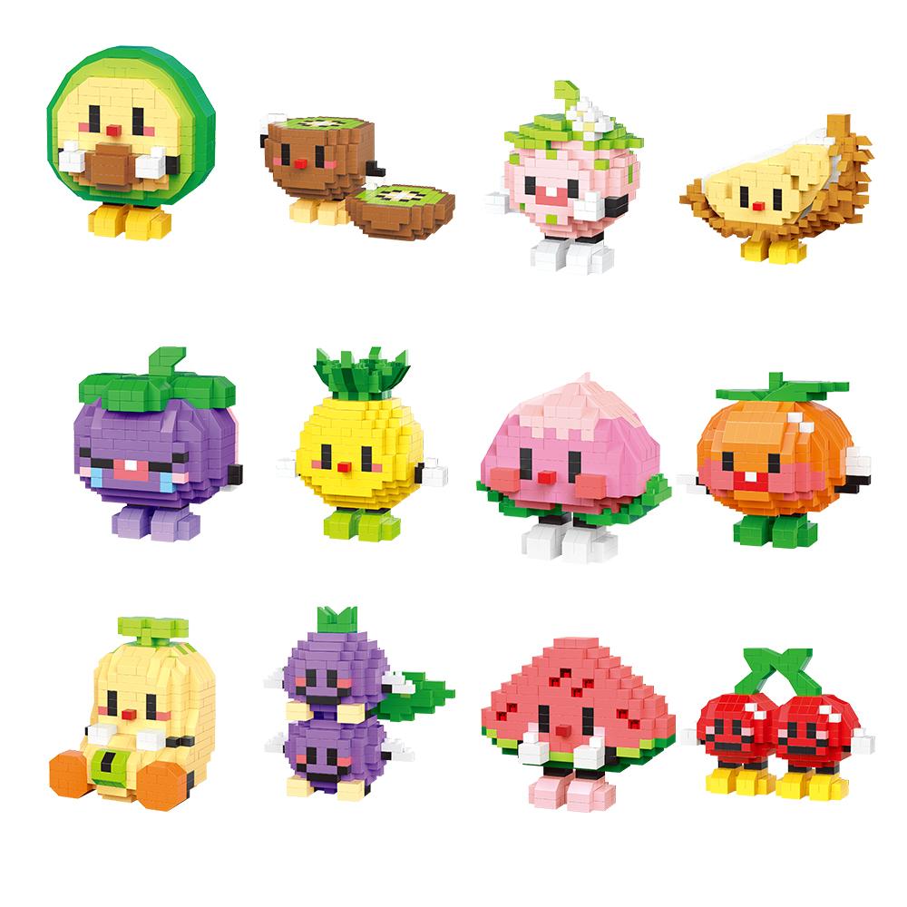 KNEW BUILT French Fries Cola Cake 16 Kinds of Colorful Foods Micro Mini Building Block Toys-Ideal for Kids' FunHoliday Gifts